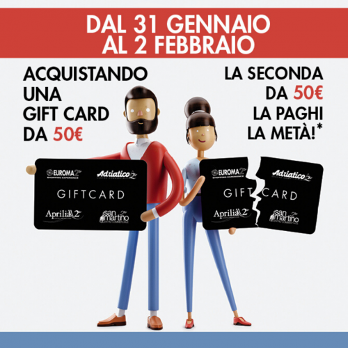 Evento VENDITA PROMOZIONALE GIFT CARD!
